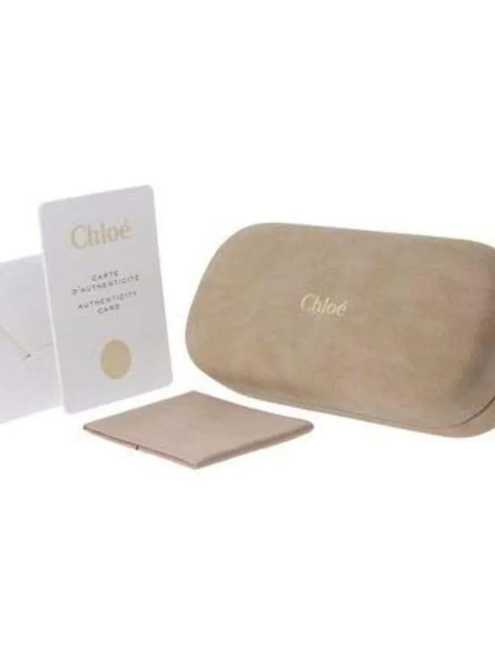 New Chloé Womens Round/Oval Gold Gold Transparent Fashion Designer Eyeglasses - Picture 5 of 5